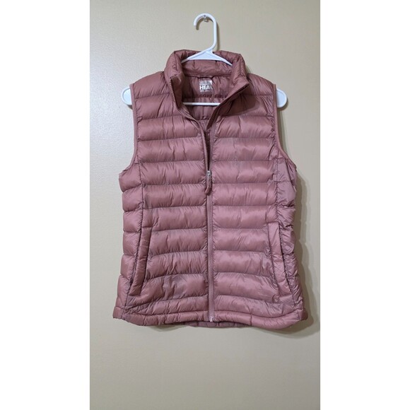 32 Degrees Heat Women’s Pink Sleeveless Quilted Padded Puffer Vest Jacket Small - Picture 1 of 4